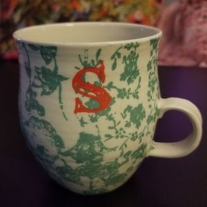Anthropologie "s" mug